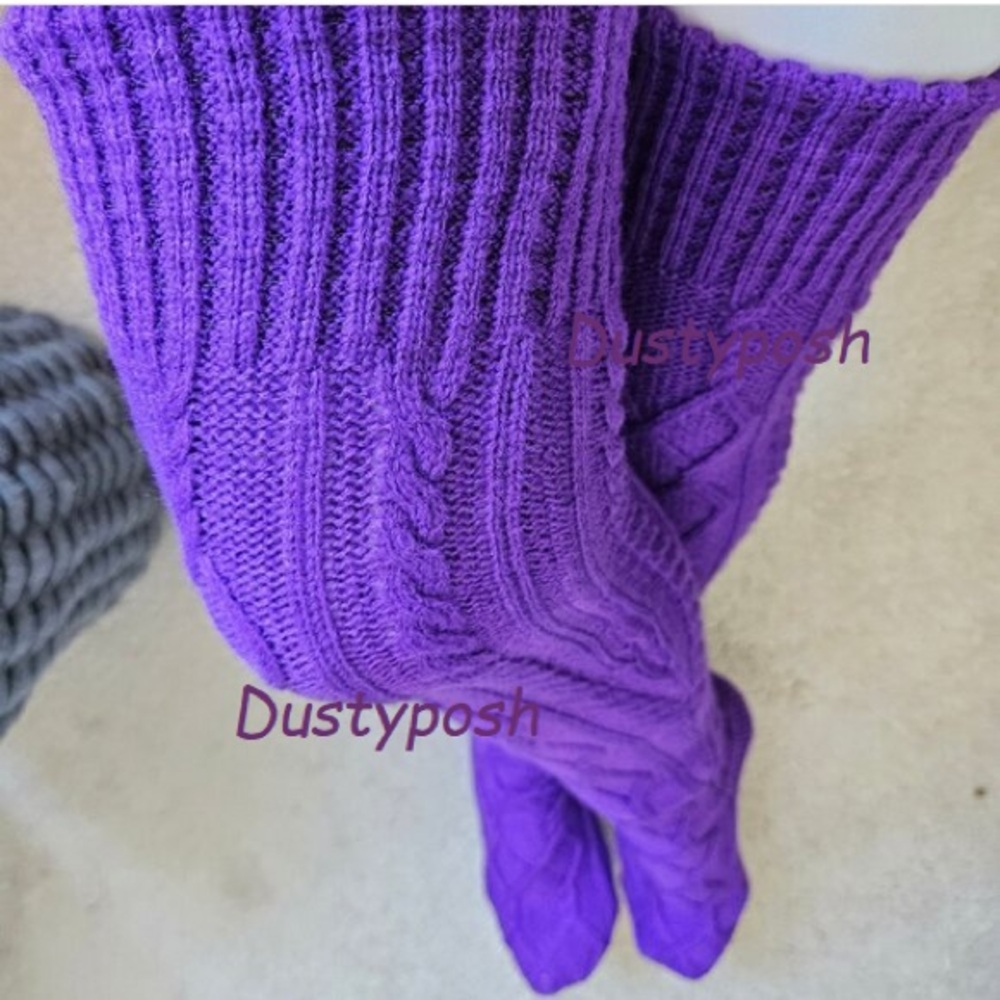 Cozy Cable Knit Over The Knee Socks OTK Thigh High Spring Boot Thigh High Gift
